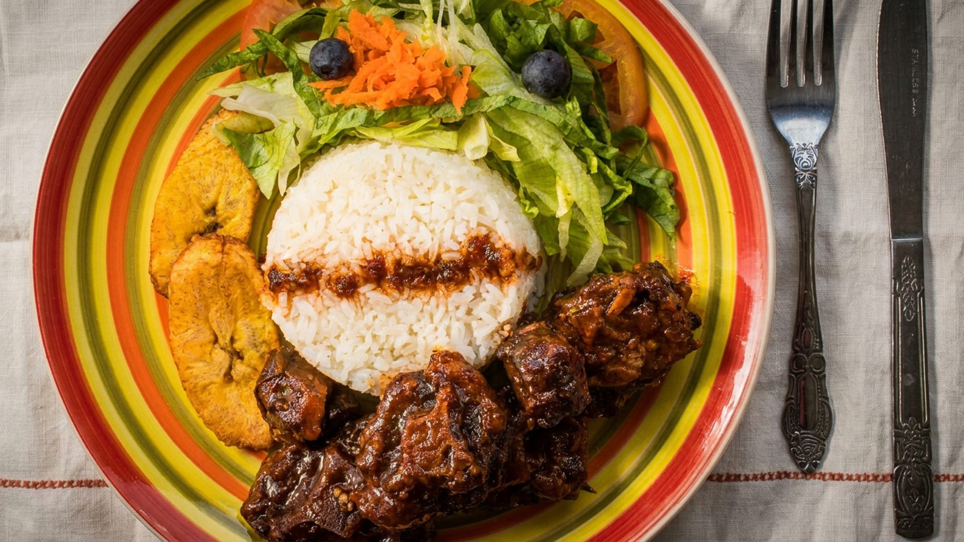 A full Caribbean kitchen