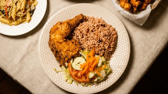 Fried Chicken with the Sauce.